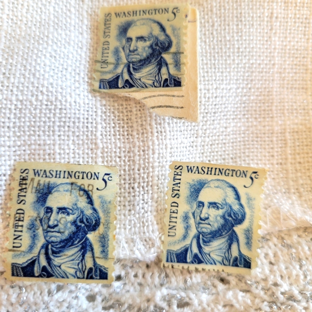 Rare- George Washington 1967 U.S. Postage Stamps (3)